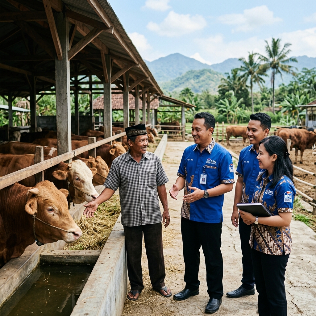 CSR Kunjungan Peternak Sapi BPR Pundhi